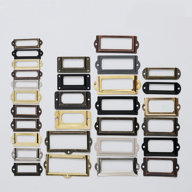 Furniture Hardware Names - Porte-étiquette vintage pour classeur, cartes de
