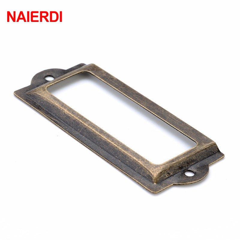 Furniture Hardware Names - NAIERDI 82*30mm poignée Antique en laiton